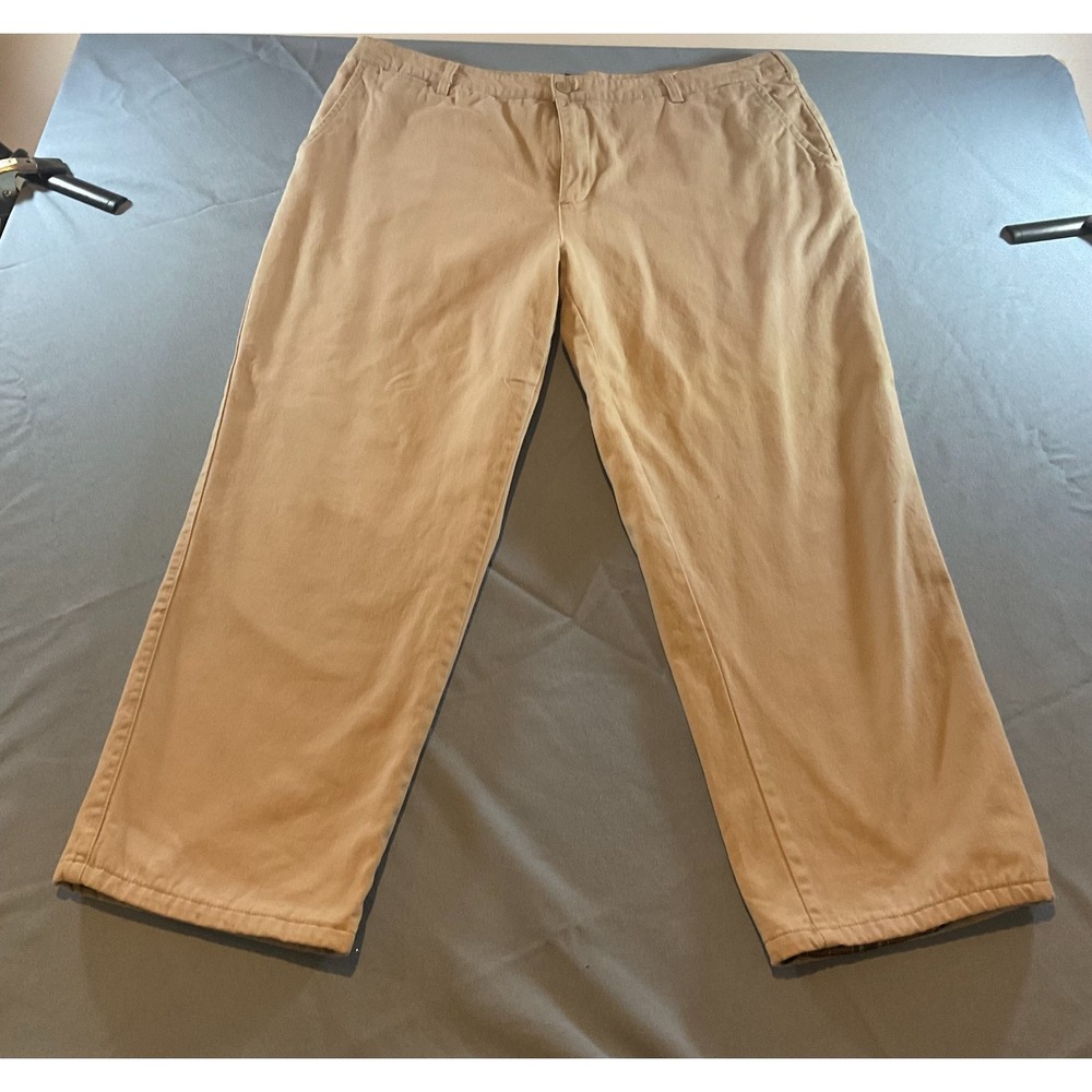 Smiths Workwear Khaki Beige Work Pants Men's 40x30 Straight Leg Utility Chinos